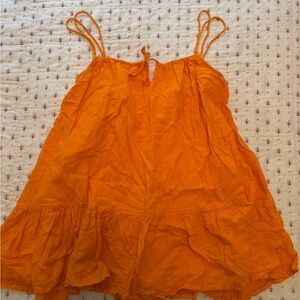Urban Outfitters Orange Sleeveless Top Size S